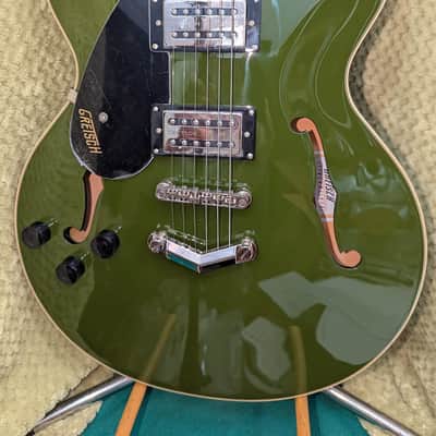 Gretsch G2622LH Streamliner Center Block with Laurel Fretboard, V-Stoptail Left-Handed 2019 - Present - Torino Green image 2