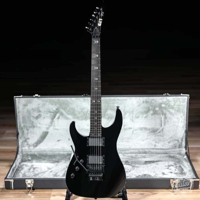 ESP LTD KH-602 LH Kirk Hammett Signature Left-Handed Guitar w/Case – Black image 1