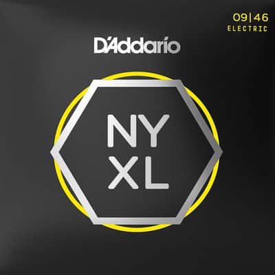 D'Addario NYXL0946 Nickel Wound Electric Strings, SuperLight Top/Reg Bottom 9-46 image 1
