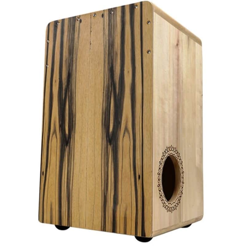 U-Turn Cajon 50 Premium Black & White Ebony mit seidlichem Schallloch image 1