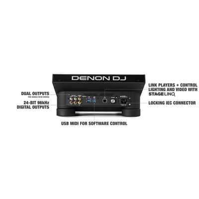 Denon DJ SC6000M PRIME Professional DJ Media Player with 8.5" Motorized Platter and 10.1" Touchscreen image 6