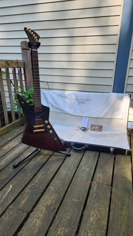 1000 Made! Guitar of the Month Gibson Reverse Explorer 2008 - Antique Walnut image 1