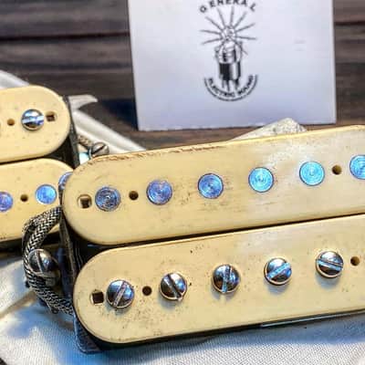 General Vintage Tone  PAF humbucker set Hand wound Peter green Tones ! Hand wound with true buffer p image 13