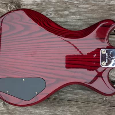 Lefty 1983 Quest by Vantage travel bass 25" trans cherry - Made in Japan image 7
