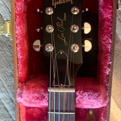 Gibson Les Paul Junior - Ebony. Upgraded pickup, Tuners, Pickguard and Aged Finish Checking. image 2