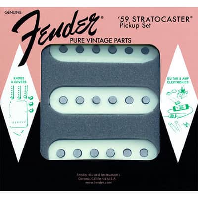 Fender Pure Vintage 59 Stratocaster Pickup Set - Vintage White image 3