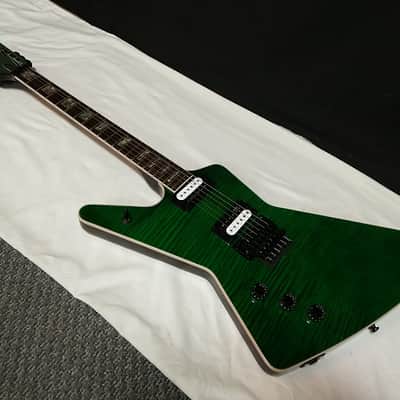 Dean Z 79 Floyd Custom LEFTY electric guitar Trans Green LEFT-HANDED - NEW w /CASE image 3