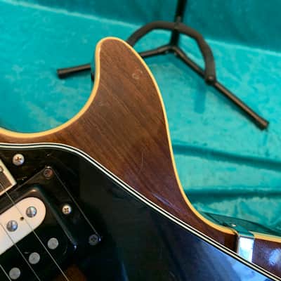Rare vintage Ibanez 2350 CH Custom Les Paul 1975 Lawsuit- John 5 Motley Crue autographed Natural wood brown top maxon 70 pickups image 12