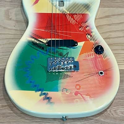 1987 Gretsch TW-100T Traveling Wilburys White / Graphic, Includes Box & Cassette image 3
