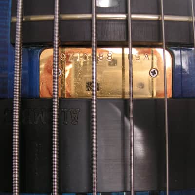 Alembic Series ll 6 String Bass Guitar 1997 Saphire Blue Clear image 10