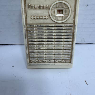 Vintage Continental 6 Transistor Radio Crack Free (Works) image 1