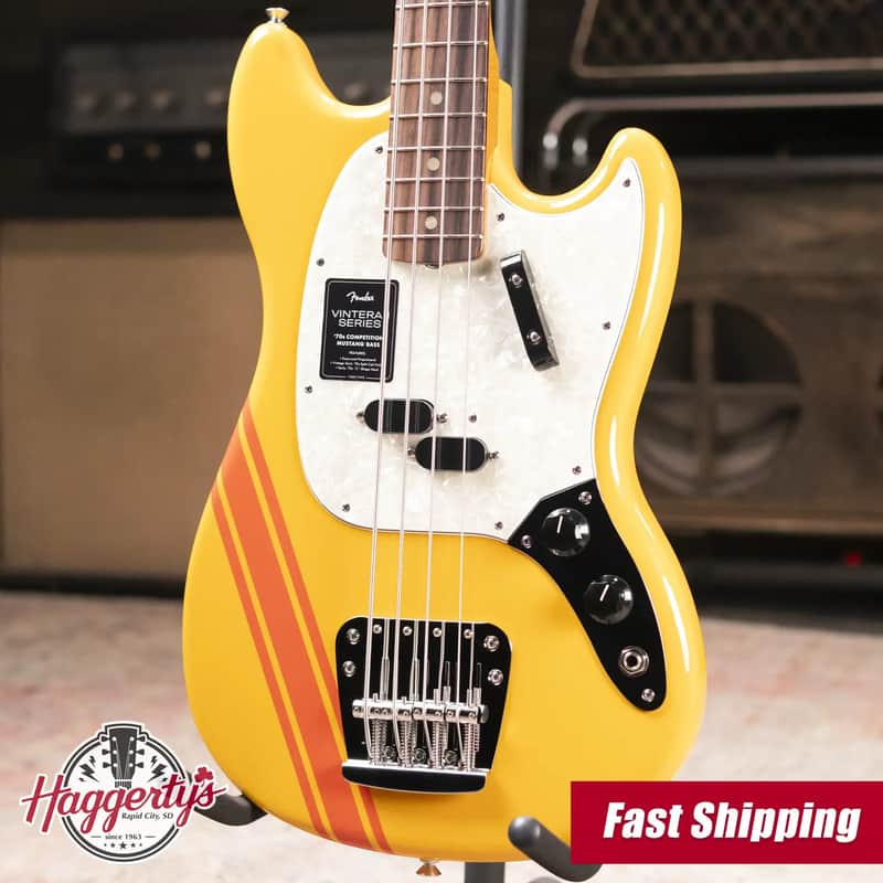 Fender Vintera II '70s Competition Mustang Bass | Reverb