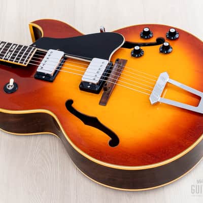 1970 Gibson ES-175 D Vintage Hollowbody Guitar Ice Tea Sunburst, Collector-Grade w/ Pat # T Tops, Case image 12