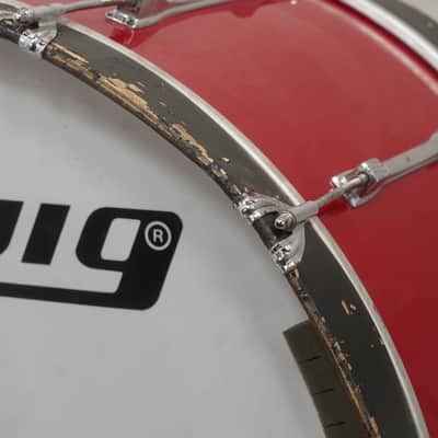 Ludwig 26x14 Convereted Marching Bass Drum - Red image 7