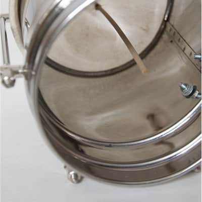 DOBANI Steel Plated Brass Cuica w/ Goatskin Head 7-by-5-Inch image 2