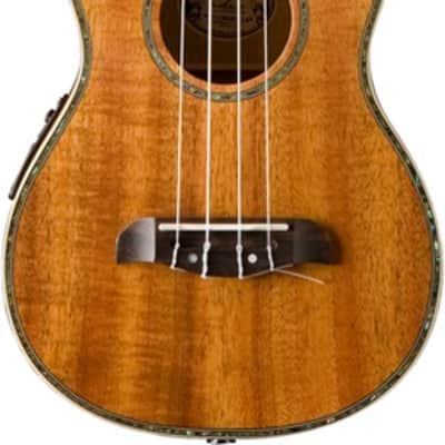 Oscar Schmidt OU6LCE-R Cutaway Tenor Ukulele W/Pre Amp. Natural Koa image 2
