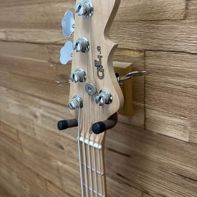 G&L JB-5 USA 5- string Jazz Bass -2022 - Honey Amber- Pine body -w/Sadowsky Preamp + OHSC image 9
