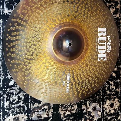 Mint Paiste 20" RUDE Ride/Crash Cymbal - Raw image 1