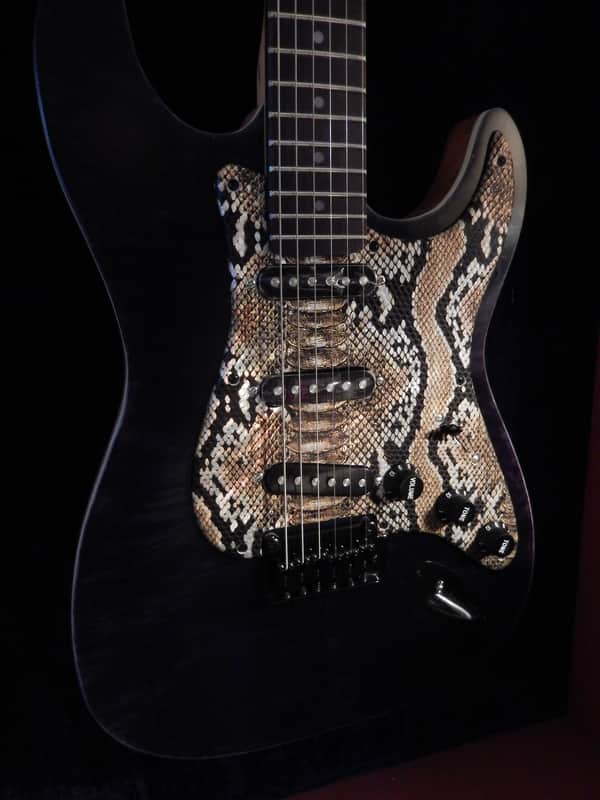 Custom Build Quilted Maple Stratocaster - Black Ice Finish image 1