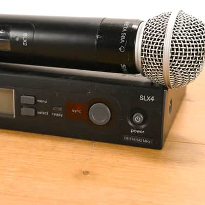 Shure SLX24/BETA58A Handheld Wireless System - H5 Band (NO POWER SUPPLY) CG01YDE image 2