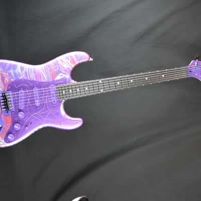 Stratocaster Grape Ape Purple Swirl SSS 5-Way Wilkinson 60's WVS Alnico 5 image 3