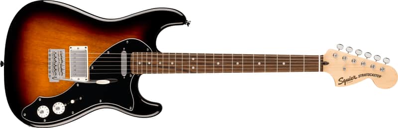 Squier Paranormal Stratocaster Deluxe Laurel FB Black Pickguard 3-Color Sunburst