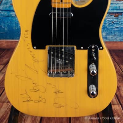 Fender Telecaster Signed By Bruce Springsteen 1996 Butterscotch Blond image 3
