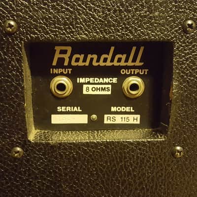 Randall RS-115-H Made In USA 1980's 1x15 Speaker Cab 8 Ohm! image 2