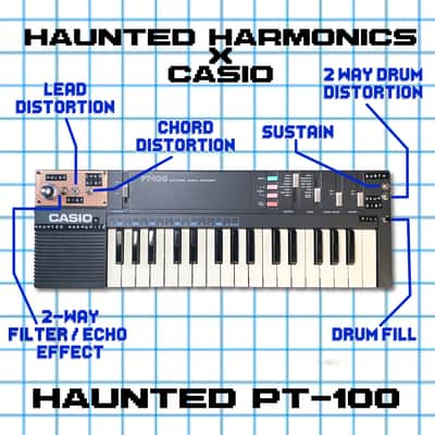 Circuit Bent Casio PT-100 - Modified w/ 10 Unique Mods - Line Out, Echo & Filter FX, Sustain, Distortion, & More! image 2