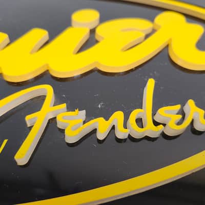 Rare "Squier by Fender" Illuminated Dealer Display Sign, 1990s, w/Power Supply image 10