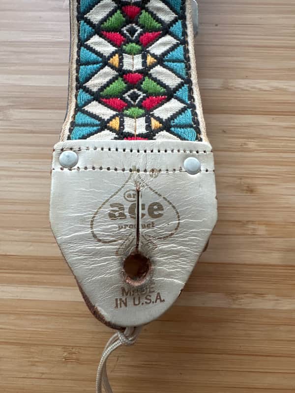 60’s Ace  Stain Glass Guitar Strap - Hendrix - Jimmy Page image 1