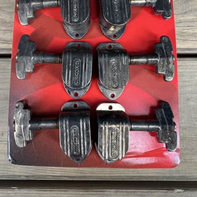 Real Life Relics Grover Imperial Aged Nickel Super Rotomatic  3+3 Tuning Machines 150-C   [DC10] image 3