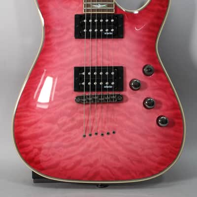 2012 Schecter Diamond Series Omen Extreme-6 Electric Magenta image 2