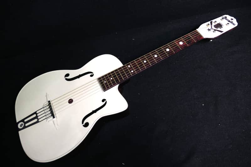 Vintage 1950s Maccaferri G30 Decorated Archtop Plastic Guitar - Very Good