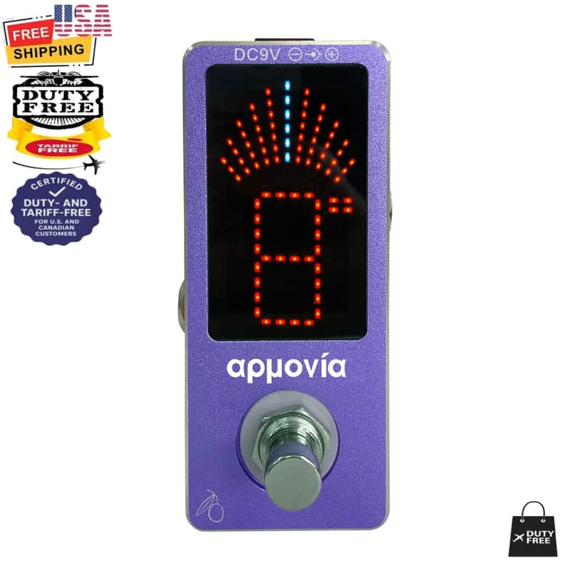 KALAMATA OLIVE Purple Tuner ROOTS Series Aluminum Mini Chromatic Guitar Bass Violin Tuner image 1
