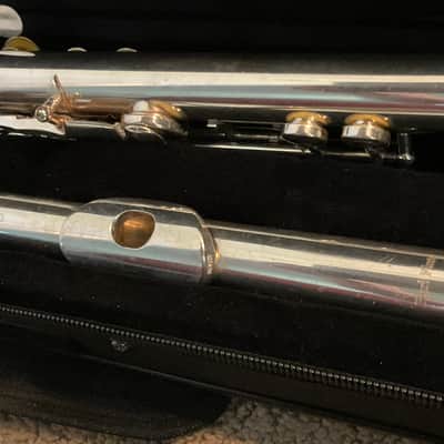 Pearl PF 525 B Foot Flute Silverplated- All New Pads, Case image 8