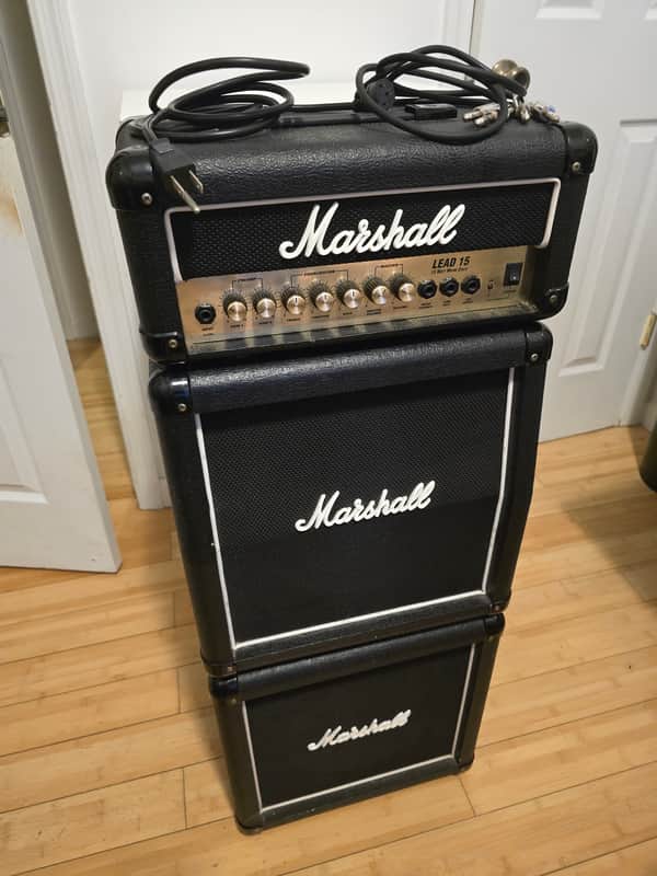 Marshall G15MS Lead 15 15-Watt Micro Stack Late 90s-Early 2000s - Black image 1