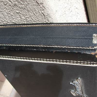 Fender VINTAGE TOLEX STRATOCASTER TELECASTER CASE ORIGINAL MID TO LATE 1960'S EARLY 70"S - BLACK TOLEX image 5