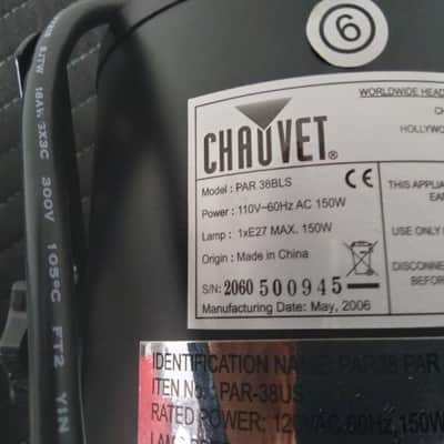 2006 Chauvet 4 Lamp Stage Lighting System-See Shipping Breakdown image 1