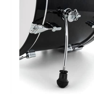 Drum Kit Sonor AQ2 Series 7ply Maple Twin Floor Tom Includes Hardware, Transparent Black image 6