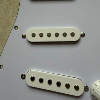 Stratocaster Style Loaded Pickguard & Backplate w/mounting screws image 3