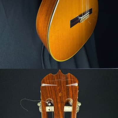 "1976 Takamine C132S Classical Guitar – Made in Japan. Date-stamped Oct. 3, 1976. Solid cedar top, rosewood back and sides. Excellent condition with fresh nylon strings image 2