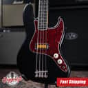 Fender Limited Edition Gold Foil Series Jazz Bass - Black Sparkle with Gig Bag