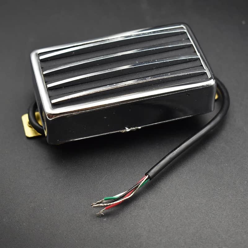 Dual Blade Guitar Humbucker Pickup, Black Chrome image 1