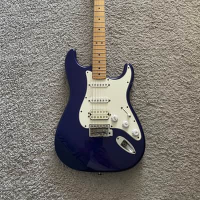 Fender Standard Stratocaster HSS 2000 MIM Midnight Blue Strat Guitar + Gig Bag image 1