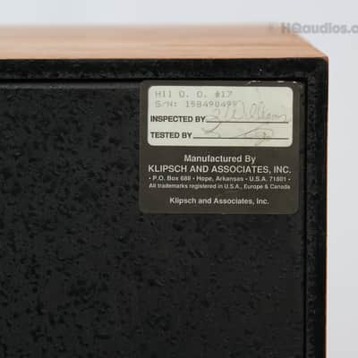 KLIPSCH HERESY II Vintage Speakers - Professionally Restored 1-Year Warranty image 17