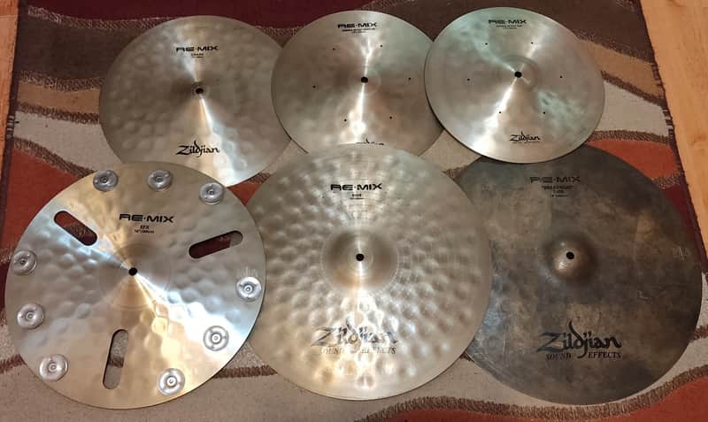 Zildjian Remix collection of 5 cymbals (00s Re-mix) image 1