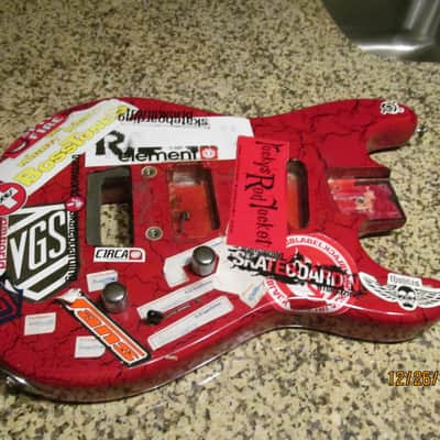 Charvel Charvette Floyd Rout H-S Body 80s Red Crackle image 1