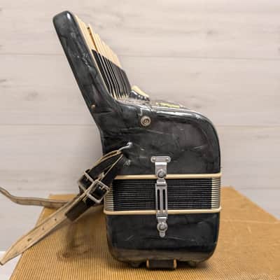 Salanti N. 245 Piano Accordion - Black w/ Case *as-is* image 9