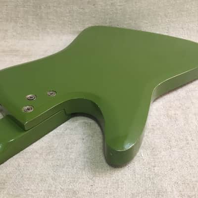 Vintage 1965 Airline Bighorn Green Solid Body Electric Guitar USA Made Kay + Original Gig Bag RARE image 20